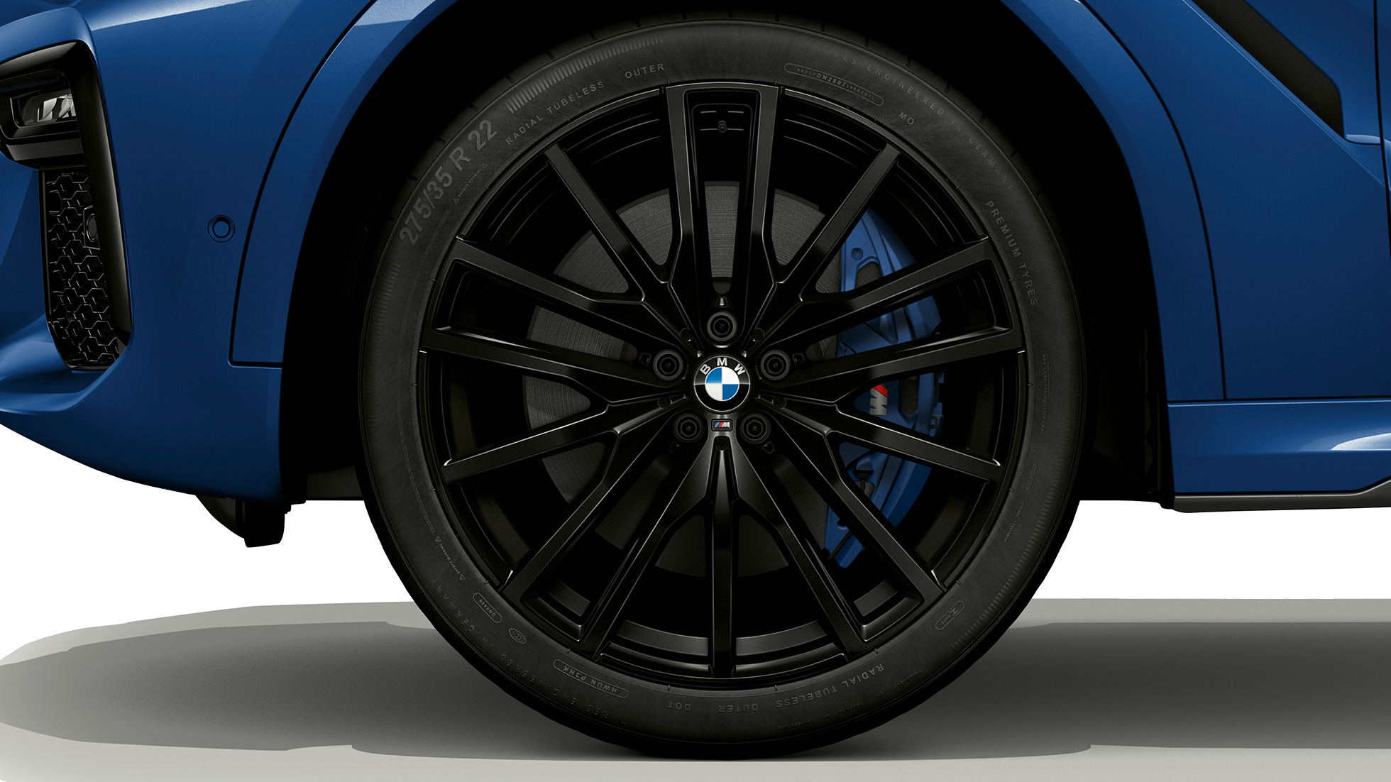 BMW X6 with M Sport package, light alloy wheel. BMW X6 with M Sport package with focus on light alloy wheel.