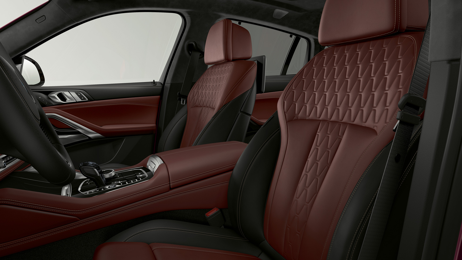 BMW x6 шоколадный салон