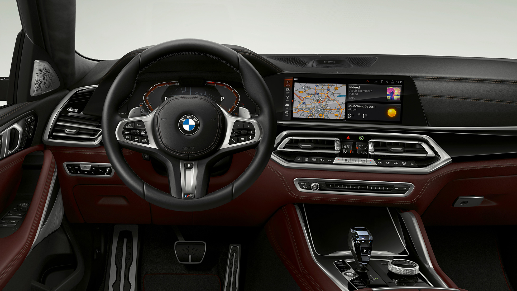 BMW X6 with BMW Individual, Cockpit. BMW X6 Interior with BMW Individual with focus on the cockpit.