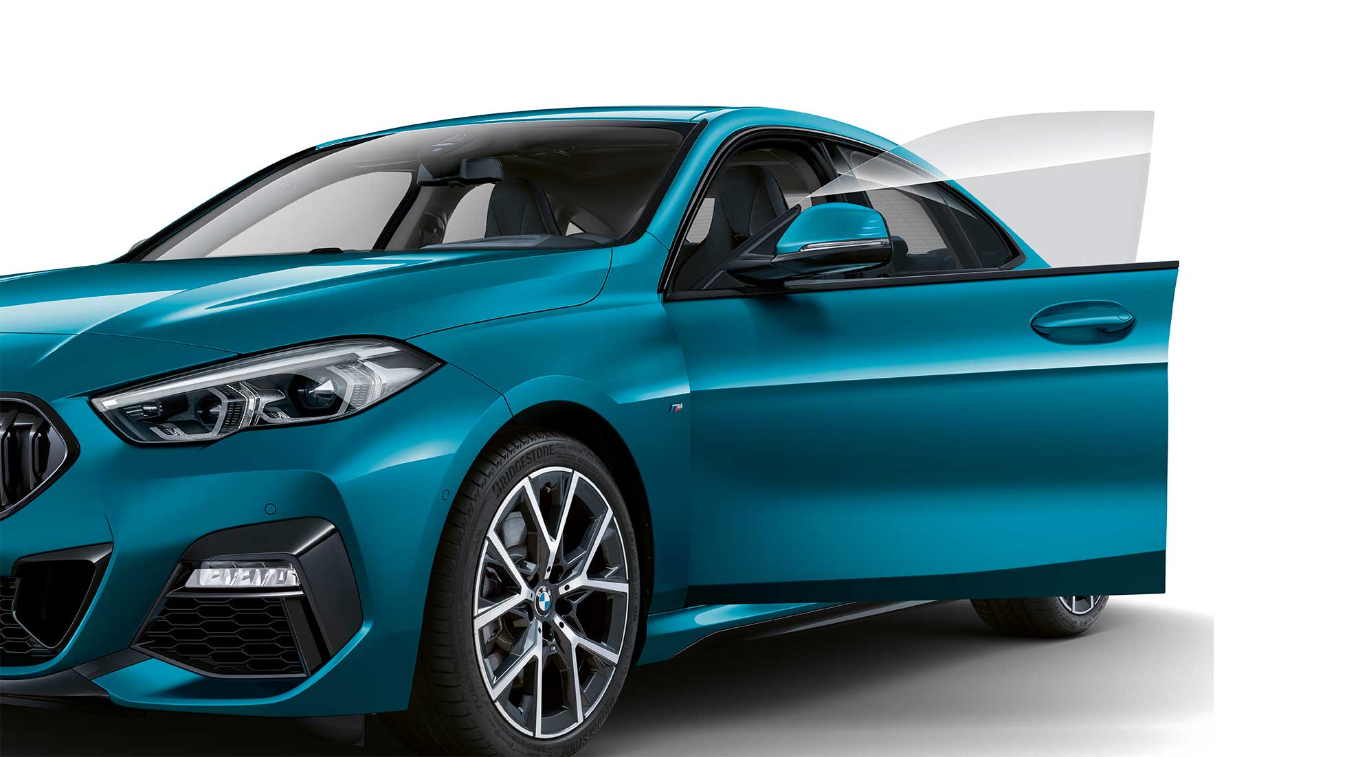 Coupé silhouette BMW 2 Series Gran Coupé Coupé silhouette BMW 2 Series Gran Coupé Snapper Rocks Blue metallic F44 2020 side view