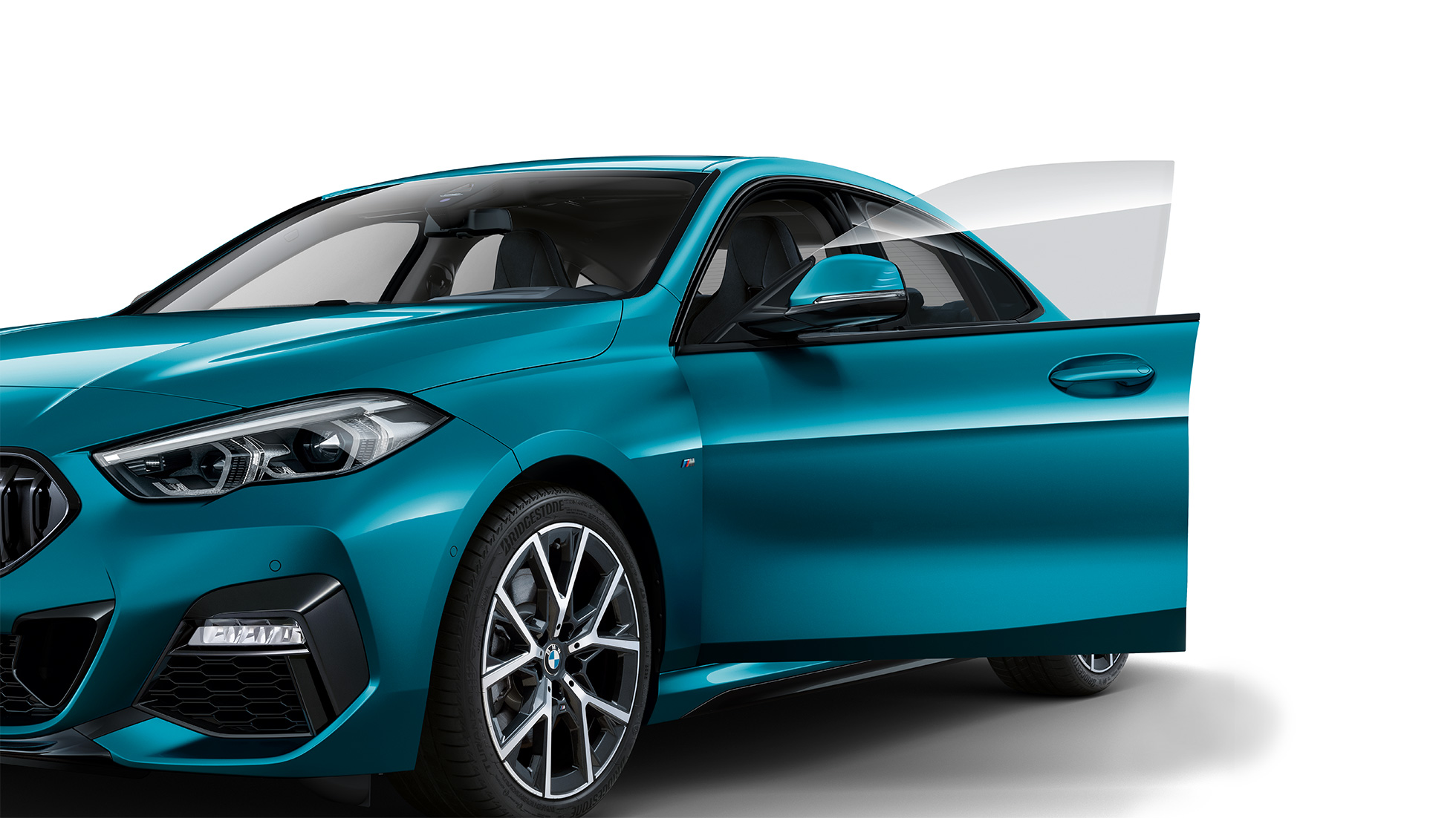 Coupé silhouette BMW 2 Series Gran Coupé Coupé silhouette BMW 2 Series Gran Coupé Snapper Rocks Blue metallic F44 2020 side view