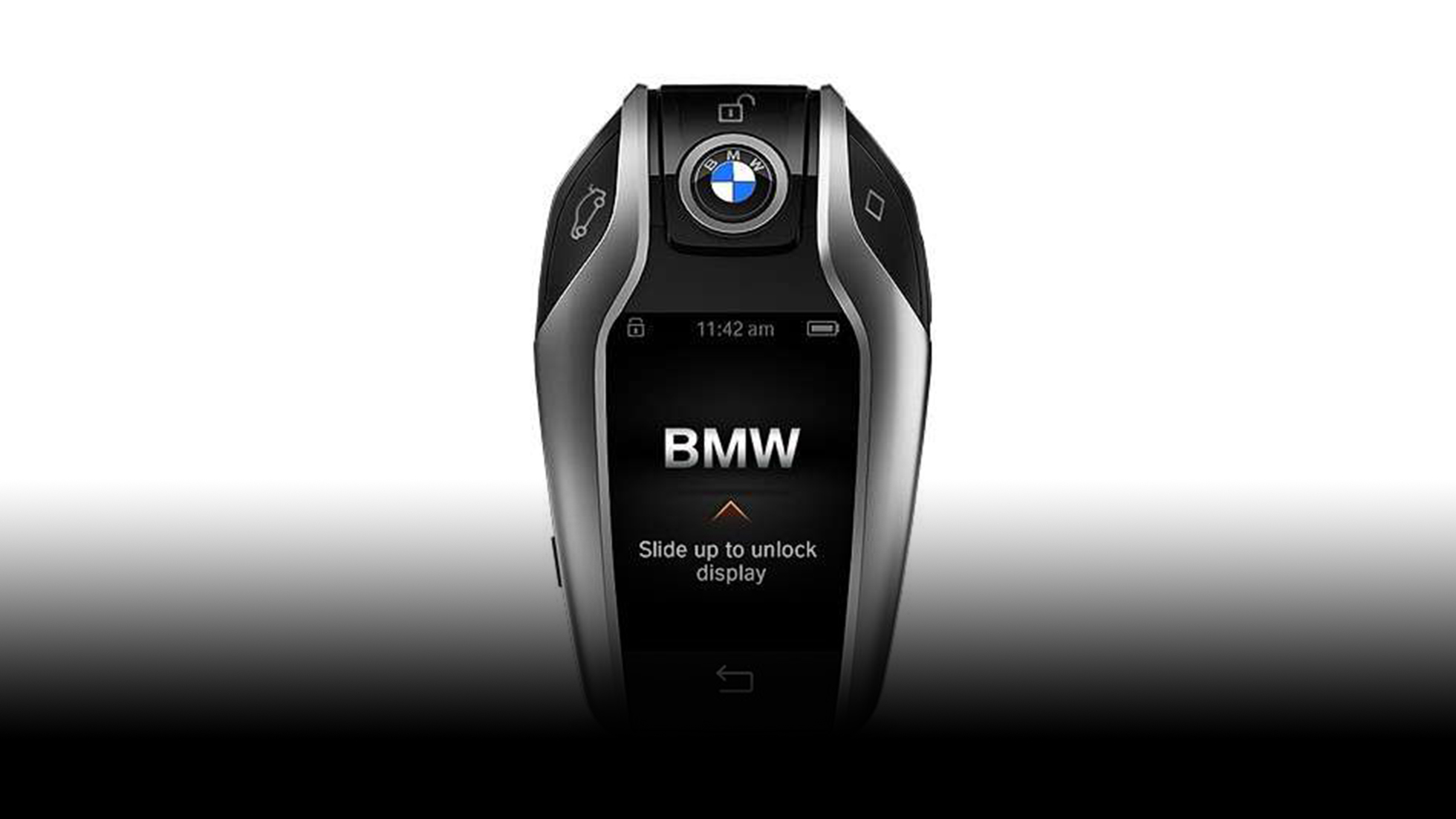 BMW智能触控钥匙可以显示车辆各种状态信息,便捷掌控。 BMW智能触控钥匙可以显示车辆各种状态信息,便捷掌控。