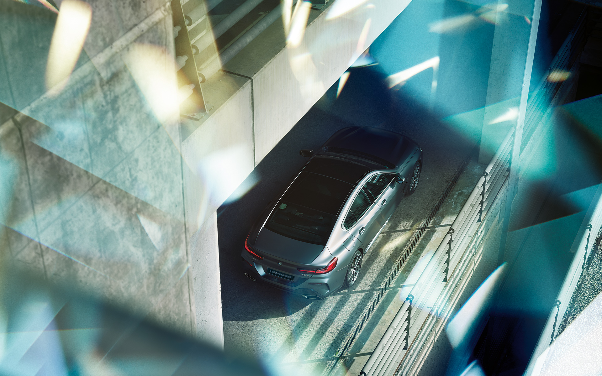 BMW 8 Series Coupé, left Left-side shot of the BMW 8 Series Coupé in an urban setting.